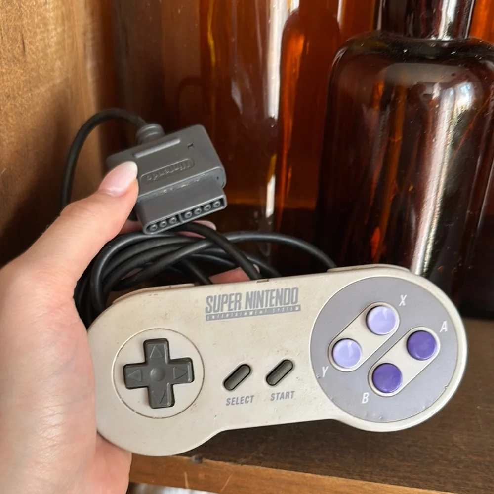 Nintendo Super NES Controller - Gray and Purple UNTESTED